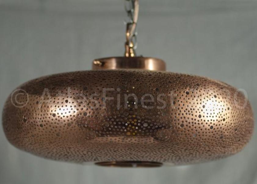 Copper Hanging Pendant Light Morocco Shade Ceiling Lantern